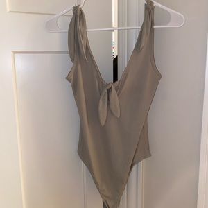 Sage Tie Bodysuit